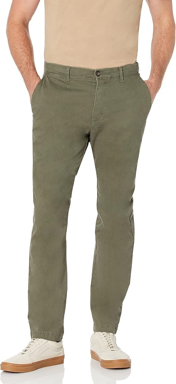 Homme Pantalon Extensible Décontracté à Coupe Athlétique