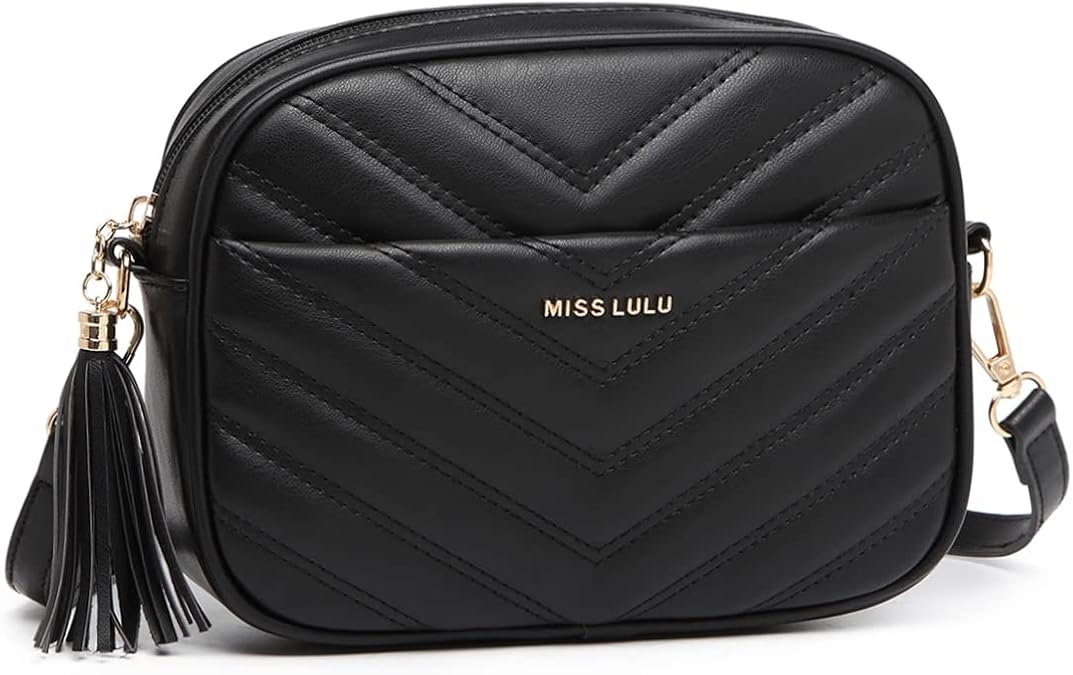 Sac à Bandoulière en Cuir Synthétique pour Femmes - Petit Sac à Main avec Longue Bandoulière