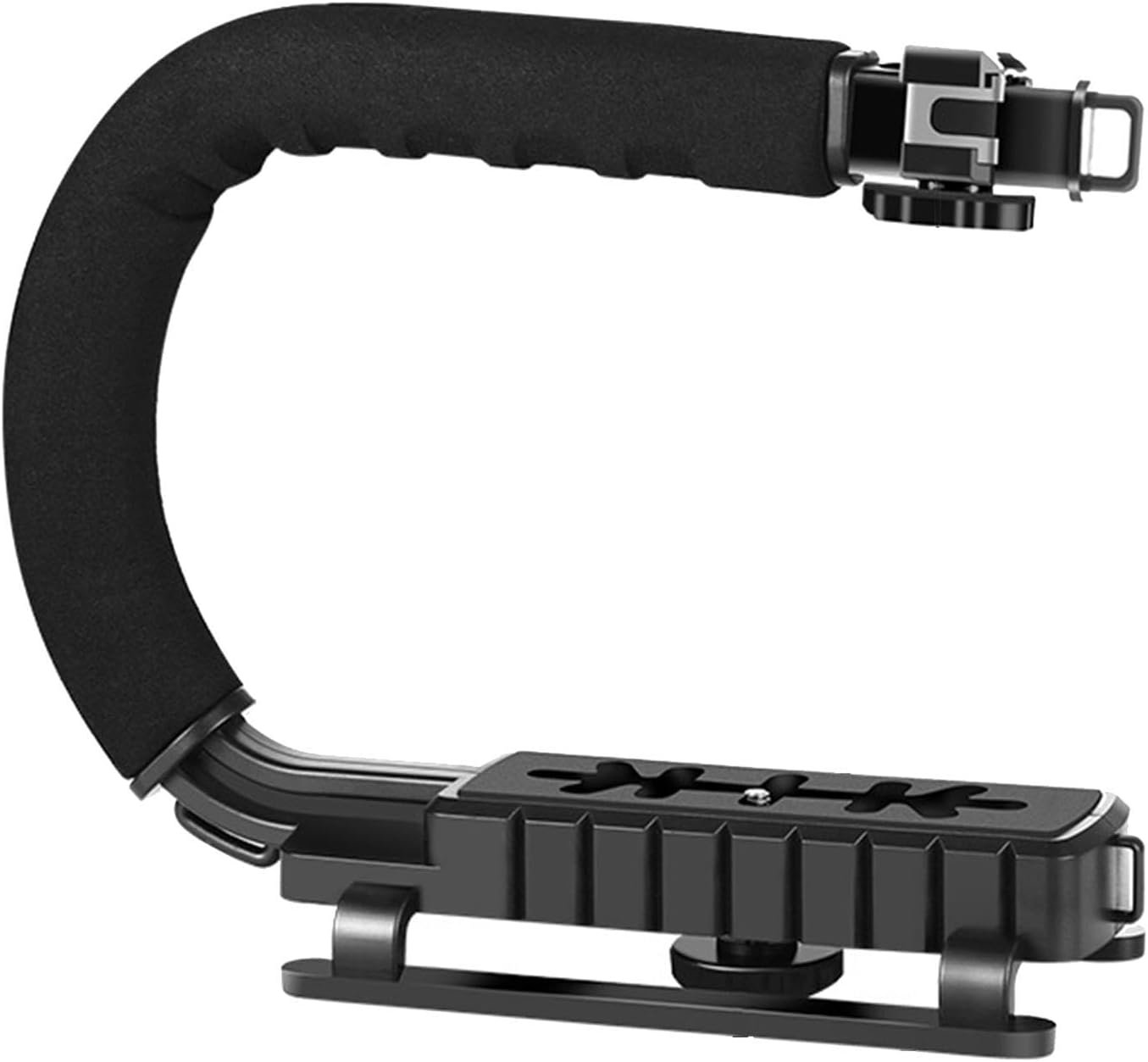 Poignée de stabilisation d'action vidéo, stabilisateur de caméra poignée de stabilisateur portable, support de caméra en forme de C, accessoires pour appareil photo
