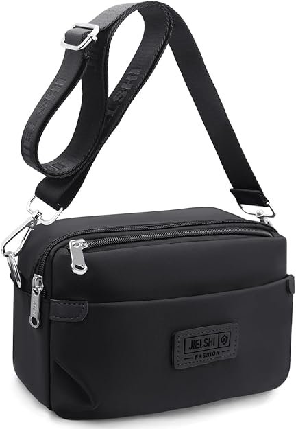Sac Bandoulière Femme Impermeable Nylon Sacoche Femme Bandoulière Petit Sac a Main Femmes Bandoulieres avec Large Bandoulieres Amovible et Réglable