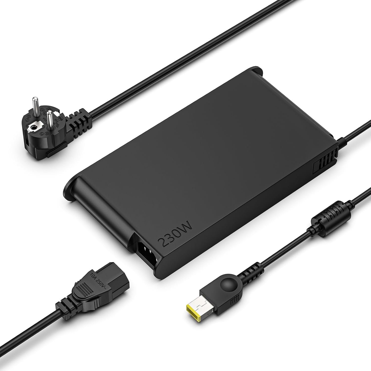 Chargeur secteur Lenovo Legion 230 W avec connecteur à aiguille – Sans USB Type-C – Compatible Legion 5, 5P, 7, C7, S7, Y520, Y7000P, Y730, Y740, Y900, Y910, Y920 et ThinkPad P16, P15, P73, P52, P70 – ADL230NLC3A