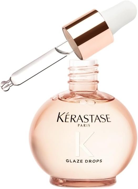 Gloss Absolu - Glaze Drops - Huile Cheveux Légère de Brillance - Adoucit & Discipline - 96H Ultra-Glossy - Huile de Rose Sauvage - Sans Fini Gras - Cheveux Longs Sujets aux Frisottis - 45 ml
