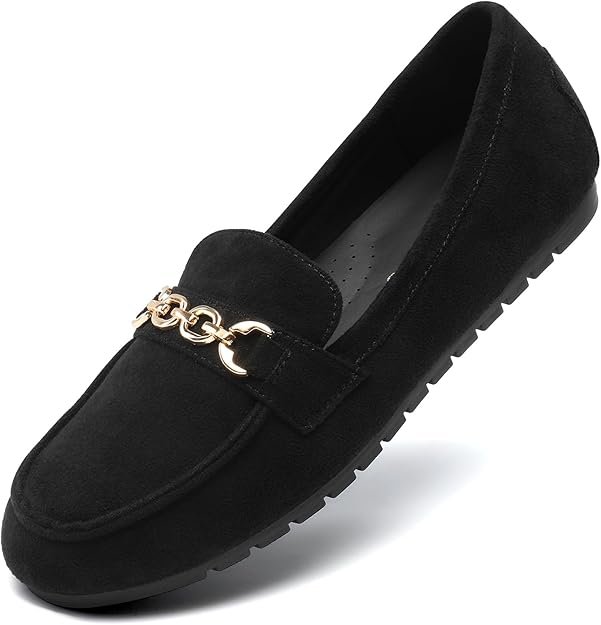 Mocassin Femme Confortables à Enfiler, Chaussures Plates Décontractées Légères pour Travail, Marche, Voyage et Loisirs