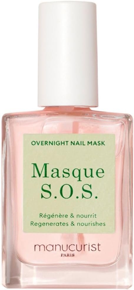 Masque S.O.S - Masque Réparateur Nuit Soin Ongles Abîmés Enrichi en D-Panthenol - Traitement Réparateur Ongles Cassants, Striés, Dédoublés - Fortifiant & Durcisseur Ongle
