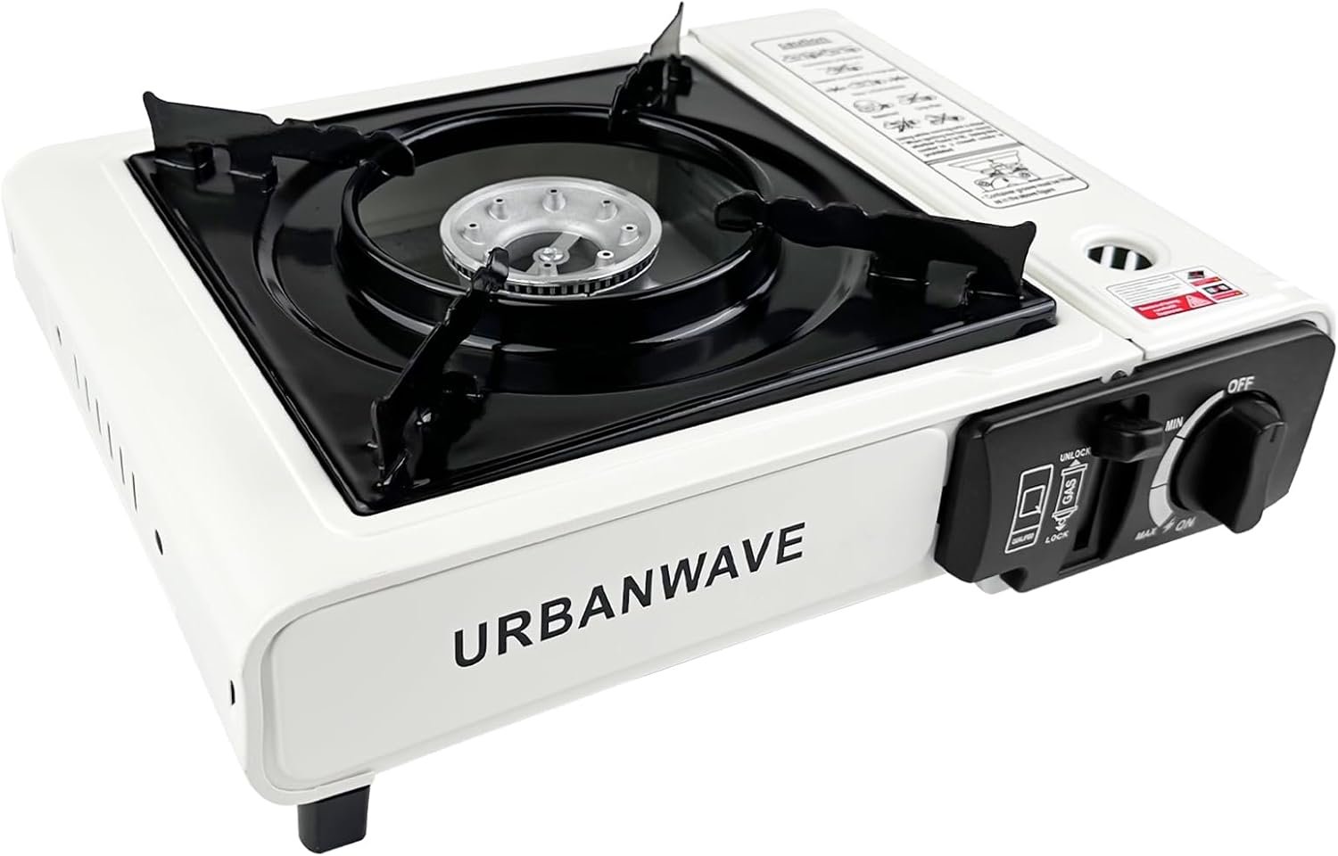 Réchaud à Gaz, Réchaud Extérieur Compact, Réchauds de Camping 2800 W, Gas Heating Portable pour Camping, Cuisinière à Gaz, Réchauds à Cartouches, pour Une Utilisation Intérieure et Extérieure
