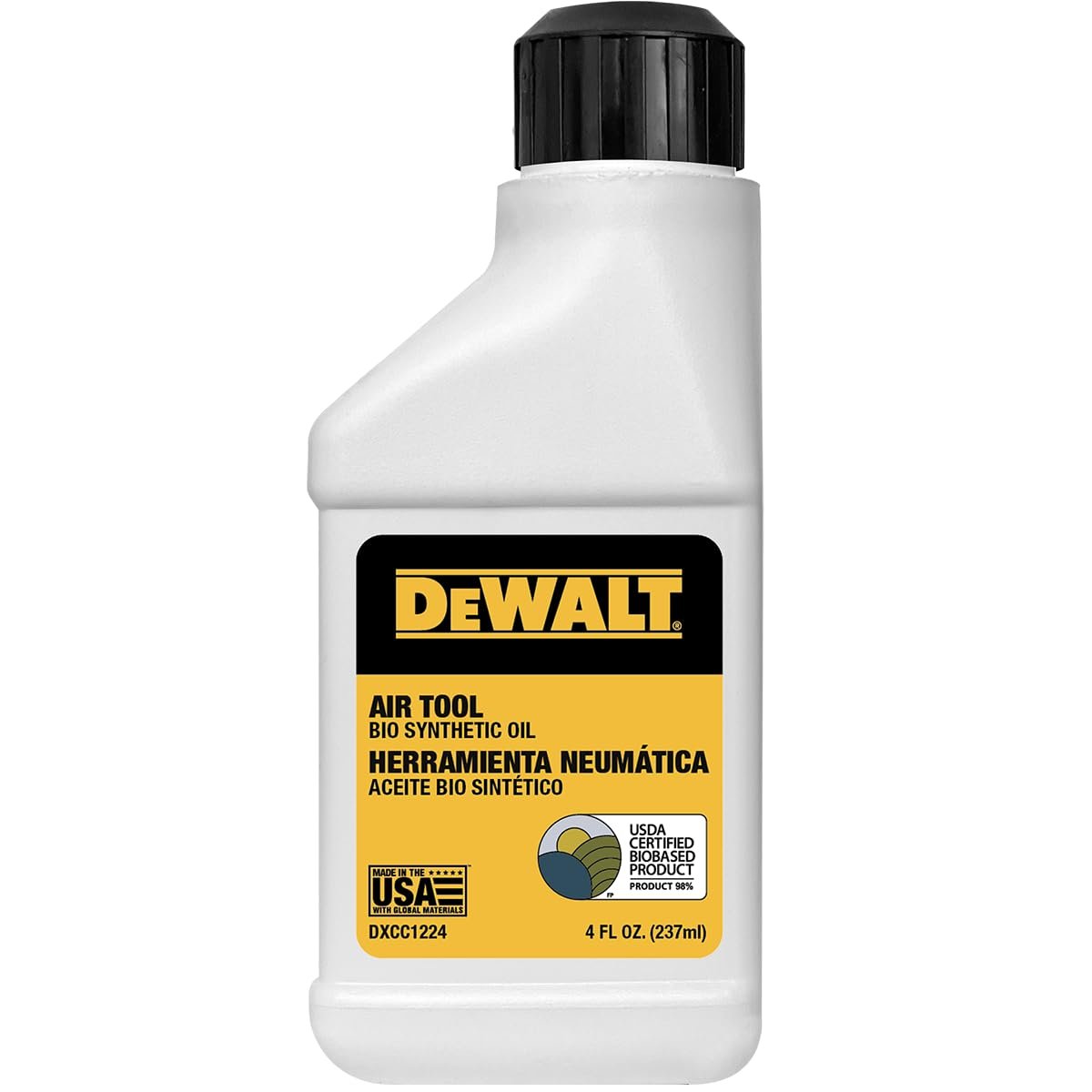 Dewalt Air Tool Biosynthetic Oil, 4 oz