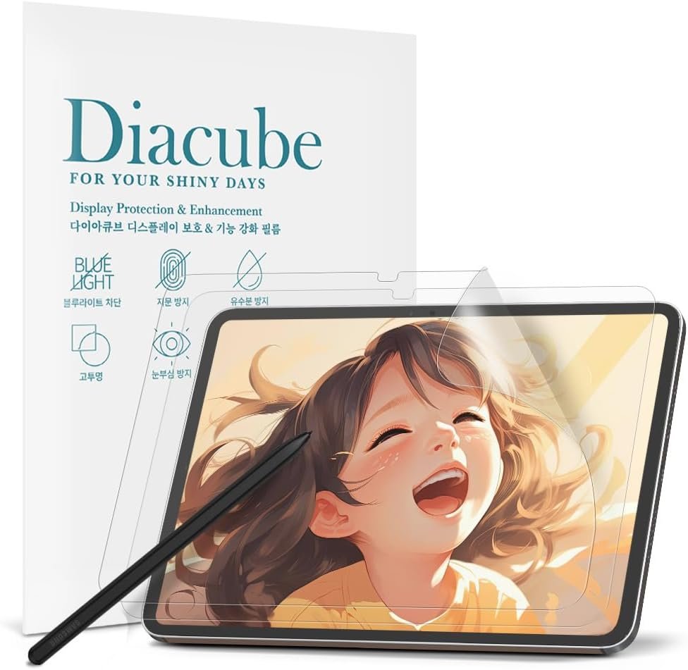 Lot de 2 films protecteurs d'écran en PET mat anti-reflet pour Samsung Galaxy Tab S10 FE Plus 13,1" pour dessiner et écrire comme sur du papier, haute sensibilité tactile