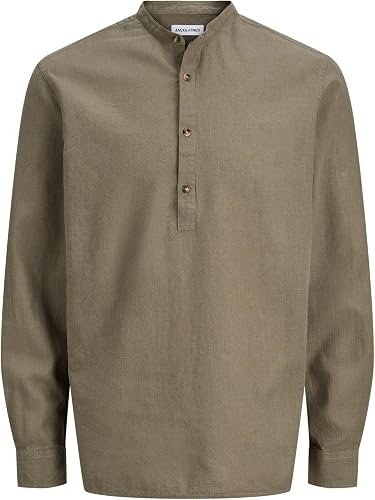 Chemise Linen Blend Tunique Noir