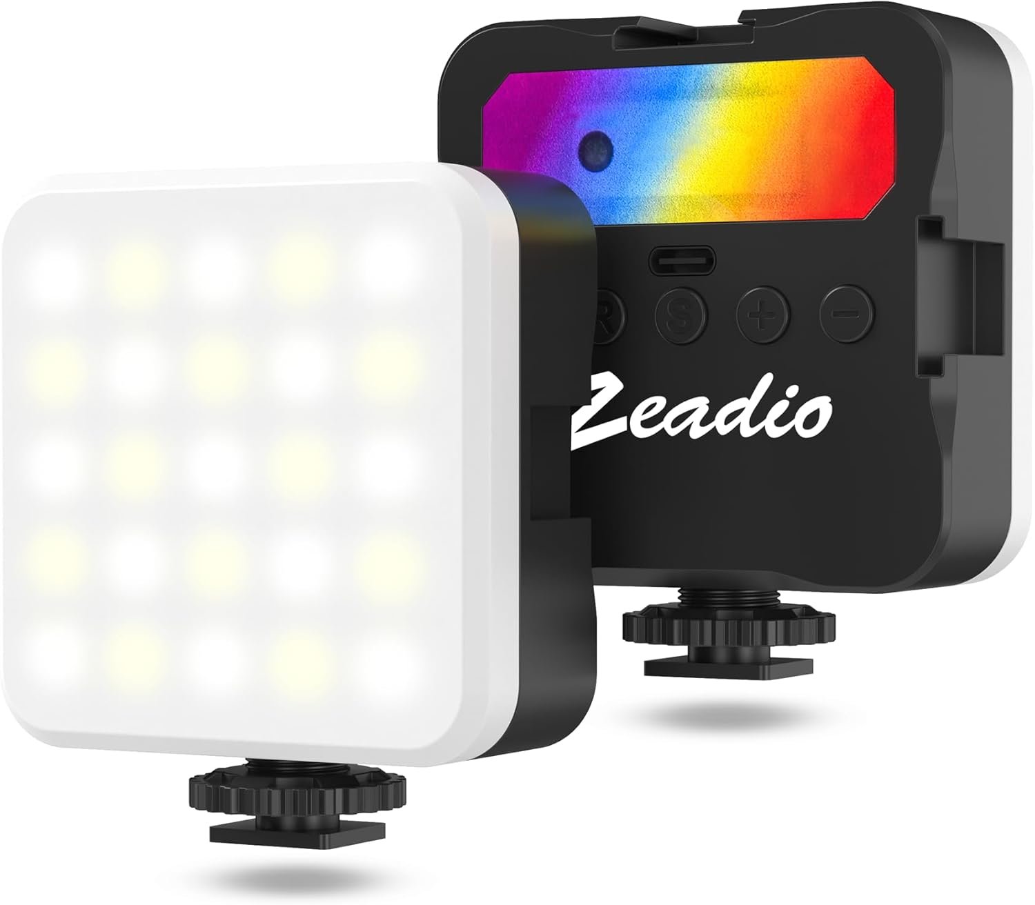 Lampe vidéo LED, Lampe d’appoint pour caméra dimmable 3000K-7000K avec IRC > 95, Lampe de Poche Rechargeable pour Photographie, vlog, Streaming en Direct