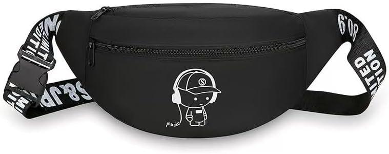 Sac de poitrine Lpour enfants, sac de poitrine pour téléphone portable, clés, sac banane pour garçons et filles, logo réfléchissant pour enfants,réglable de 60 à 120 cm