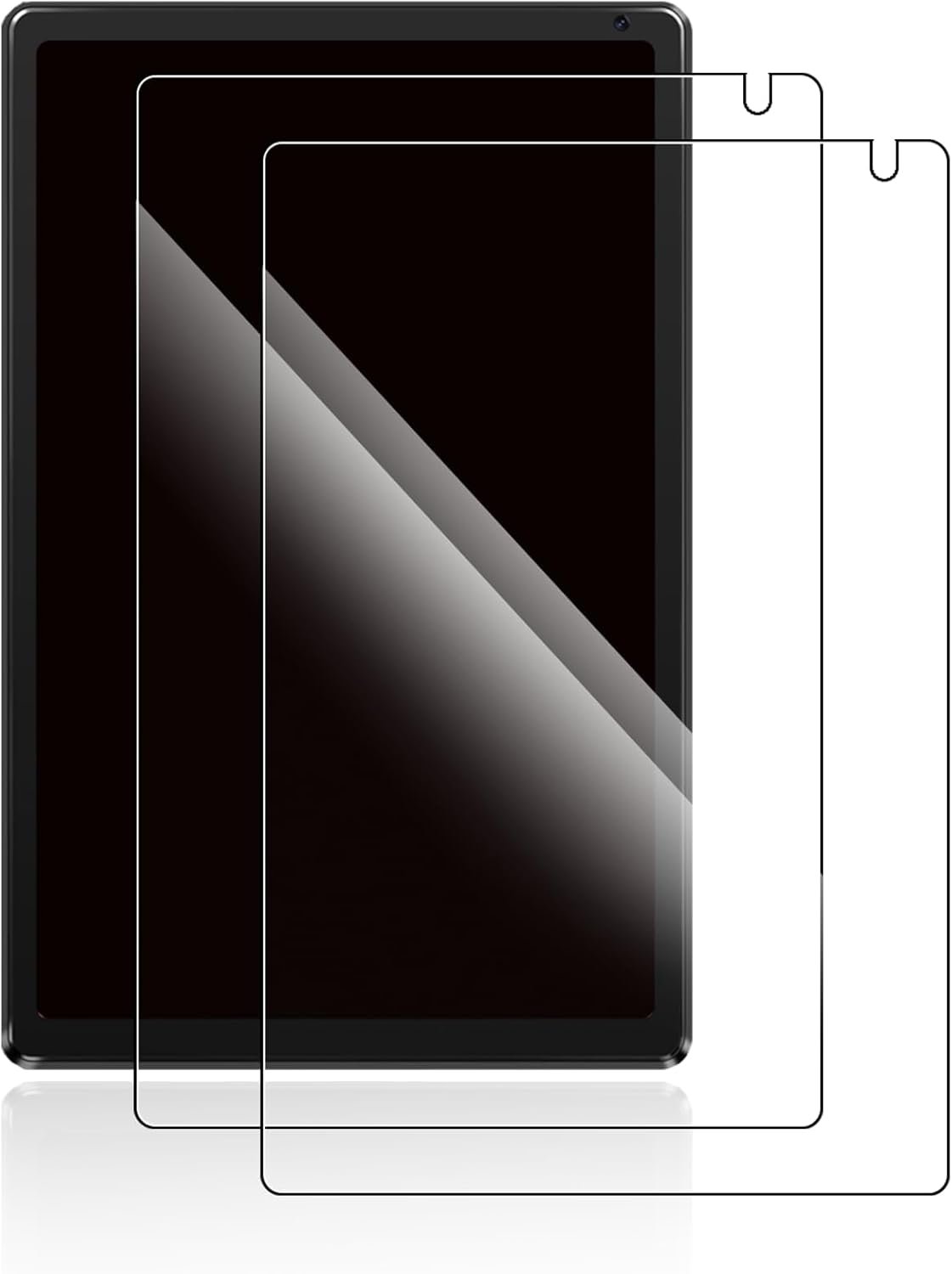 Lot de 2 films protecteurs d'écran pour tablette OC103-3 10" 2025, film en verre trempé, dureté 11H, anti-rayures, sensible au toucher, anti-traces de doigts, anti-bulles, HD