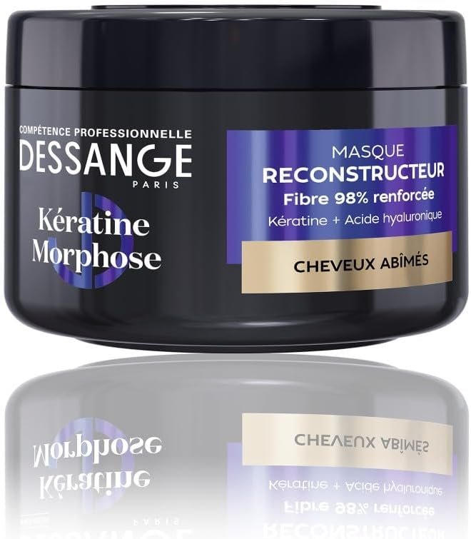 Masque Cheveux Reconstructeur Kératine Morphose - Formule Enrichie En Kératine Végétale & Acide Hyaluronique - Répare & Protège La Fibre Capillaire - Cheveux Abîmés - 280ml