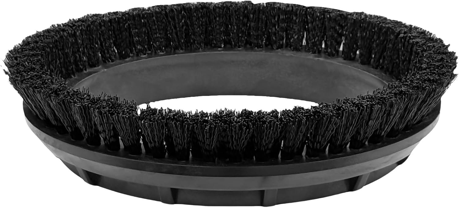 Commercial 237049 Nylon Carpet Shampoo Orbiter Brush, 12" Diameter, for The ORB550MC, ORB600MW and ORB700MC Orbiter Floor Machine Black, Commercial Floor Cleaners