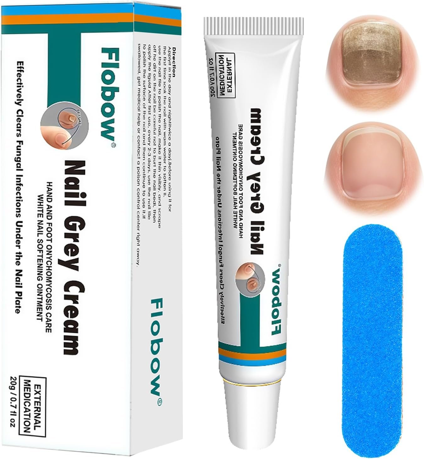 Crème de soin des ongles, formule réparatrice intense pour ongles des mains et des pieds, pour ongles des mains et des pieds, professionnelle, facile à utiliser, pour hommes et femmes - 20g