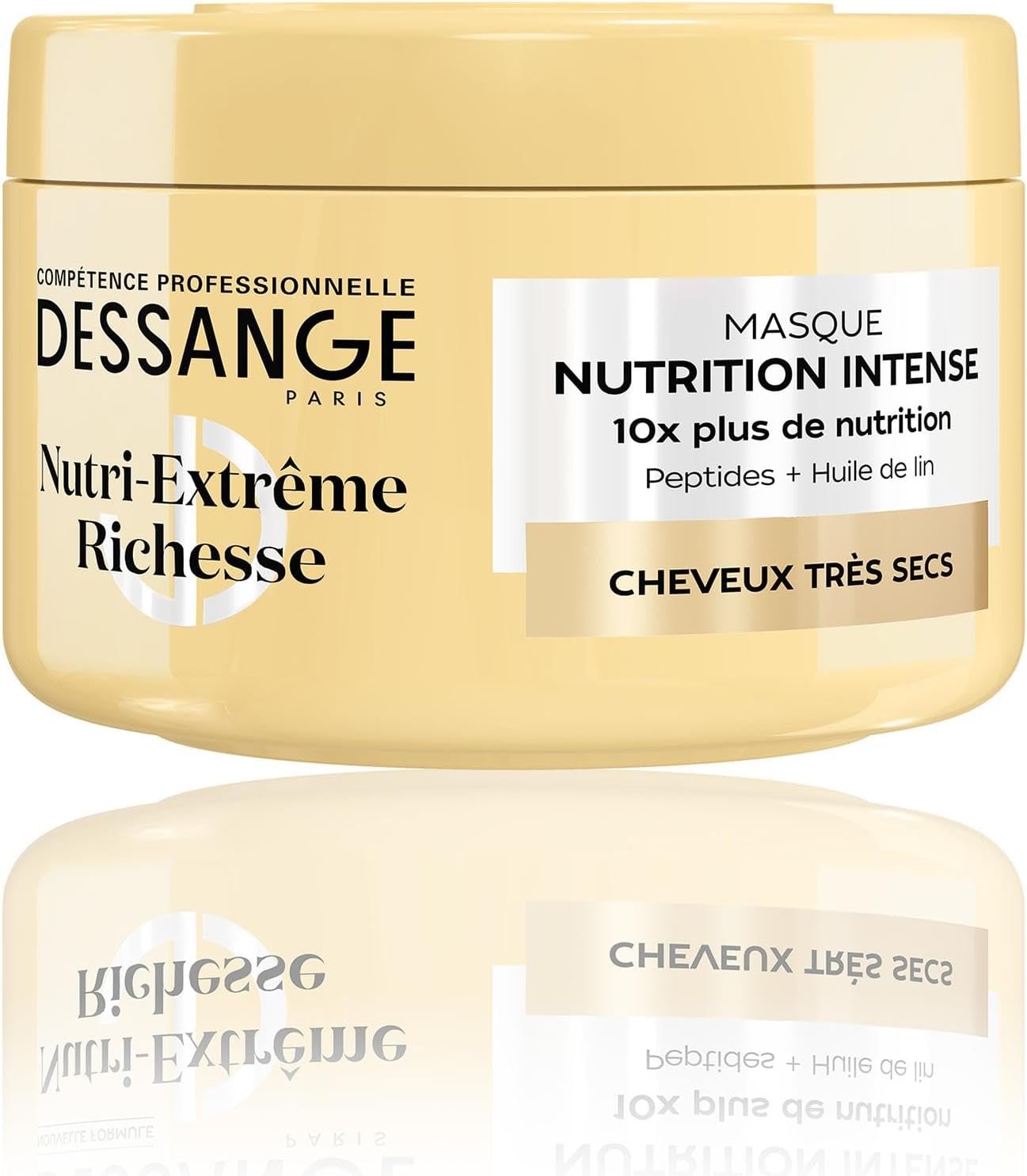 Masque Cheveux Nutrition Intense Nutri-Extrême Richesse - Formule Enrichie En Peptides & Huile De Lin - Douceur & Éclat - Cheveux Très Secs - 280ml