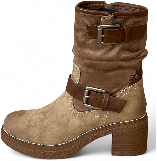 Bottines pour femme - Sans doublure - Talon - Bottes confortables