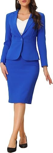 Jupe Costume Entreprise Femme Ensemble 2 Pièces
