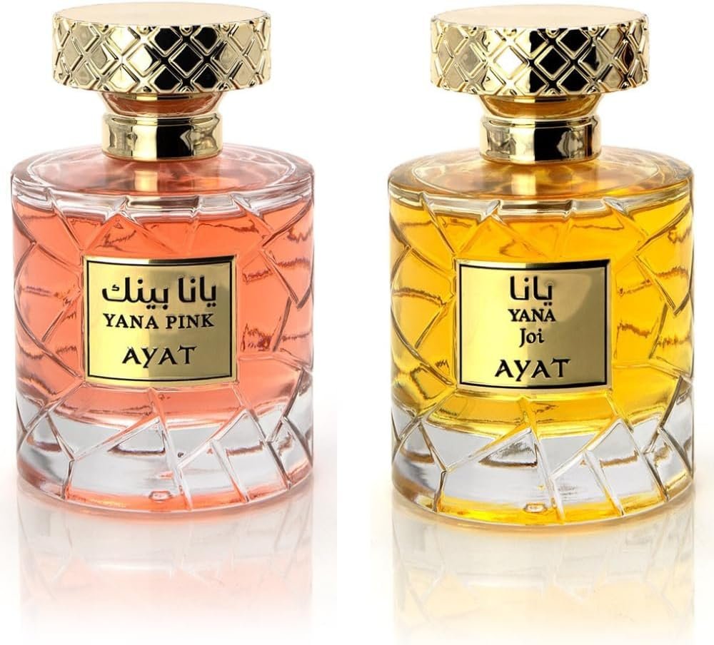 Coffret 2 Parfums – Eau de Parfum Yana Pink & Yana Joi – 2x100ml – Femme & Mixte – Parfum Oriental de Dubaï – Longue Durée – Parfums de Dubai