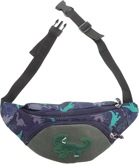 Sac de Taille pour Garçon: Sac Banane Dinosaure avec Compartiments pour Fille, Garçon, Femme - Banane Enfant Amusant - Idéal pour les balades