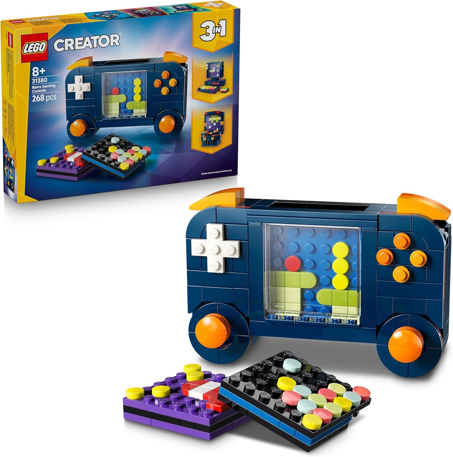 La Console de Jeu Rétro - Jouet de Construction Se Transformant en Borne d’Arcade ou Ordinateur avec Clavier & Souris - Idée de Cadeau Gaming pour Garçon ou Fille dès 8 Ans 31380