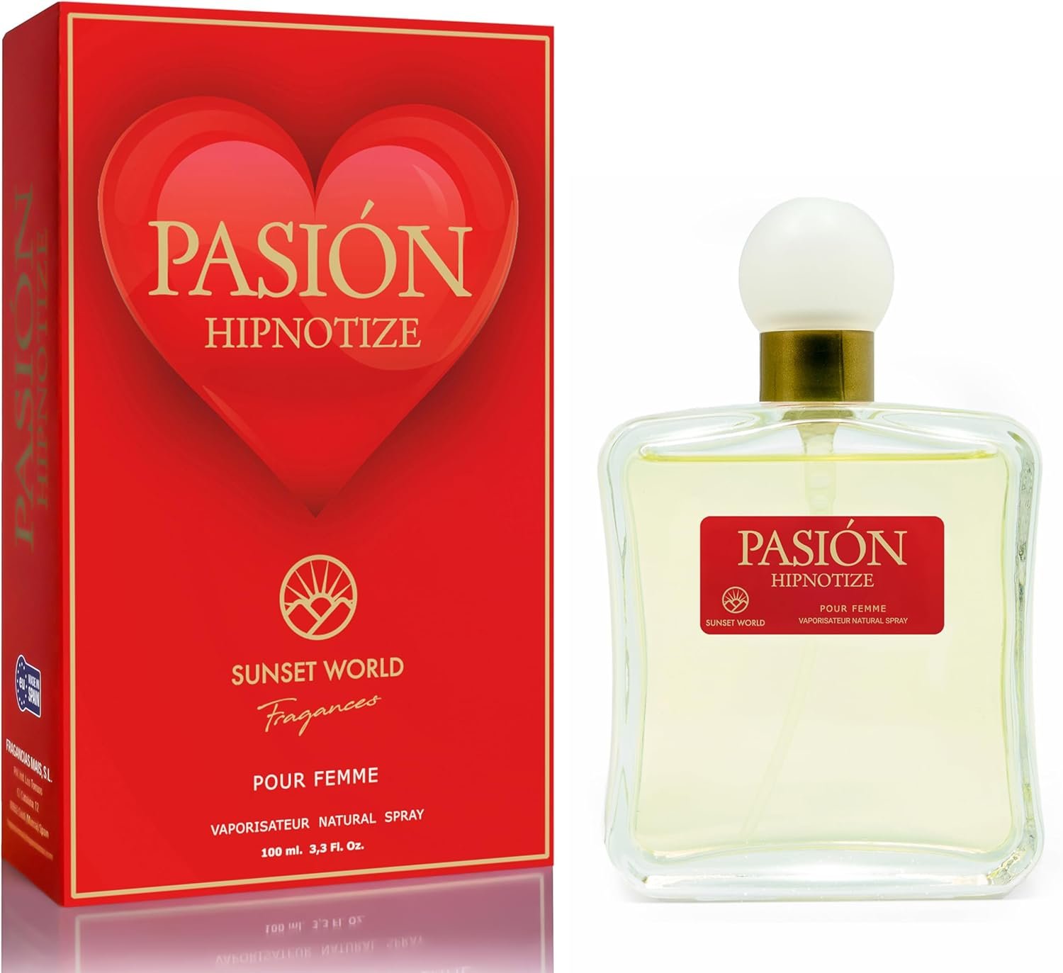 Pasiòn Hipnotize - Compatible avec Hypnotic Poison. Eau De Cologne Intense 100 ml, Parfum Pheromone pour Femme, Parfum Generique