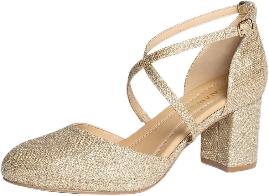 Escarpins Femme Petit Talon, Chaussures Élégantes et Confortables, Womens Pumps pour Travail, Mariage et Soirée