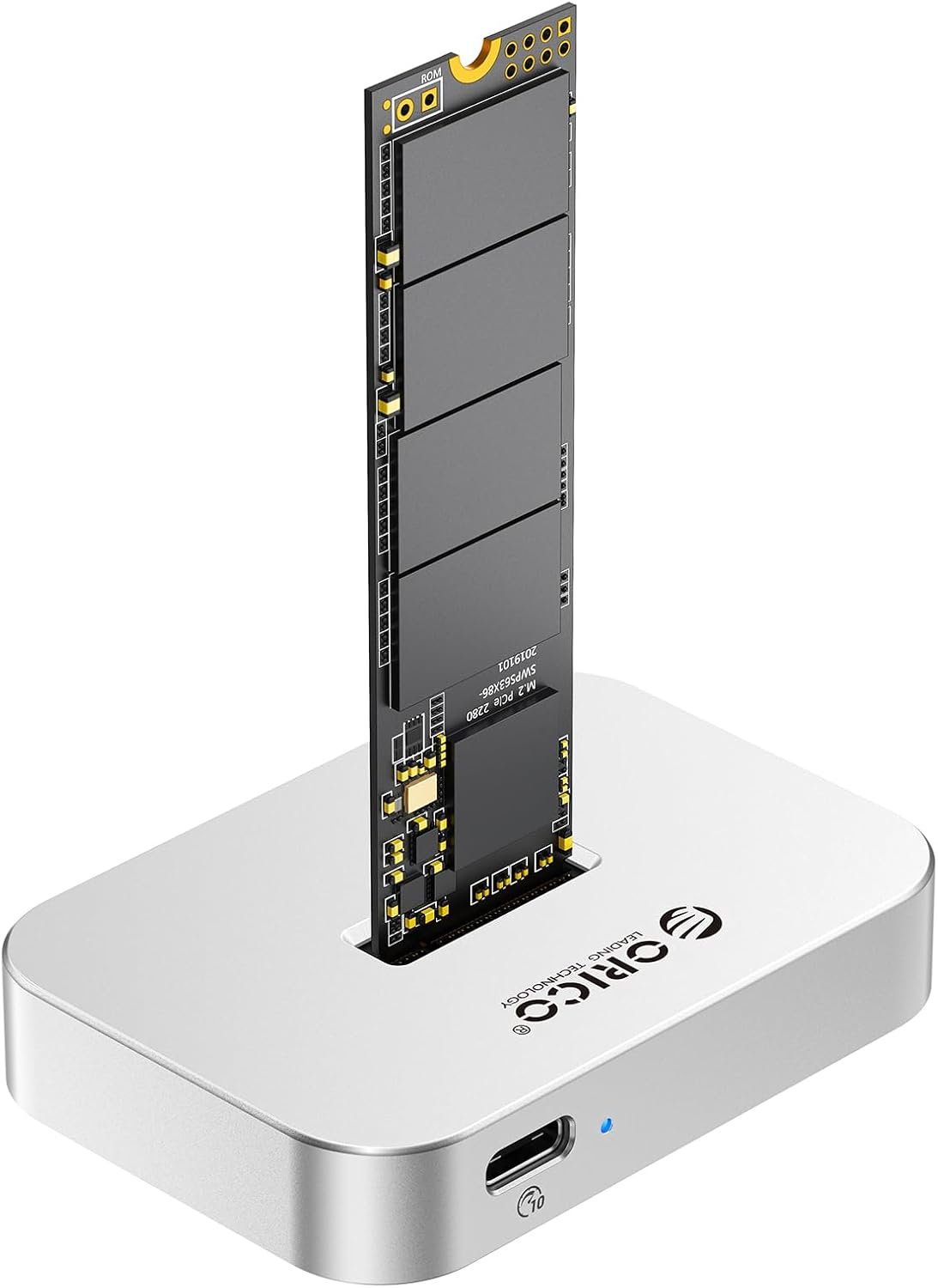 Boîtier SSD M.2 NVMe/SATA, Station d'accueil USB 3.2 Gen 2 pour M.2, Adaptateur SSD M.2 NVMe/SATA, Compatible avec Les SSD M.2 2230/2242/2260/2280/22110, Compatible avec Windows/Mac OS/Linux