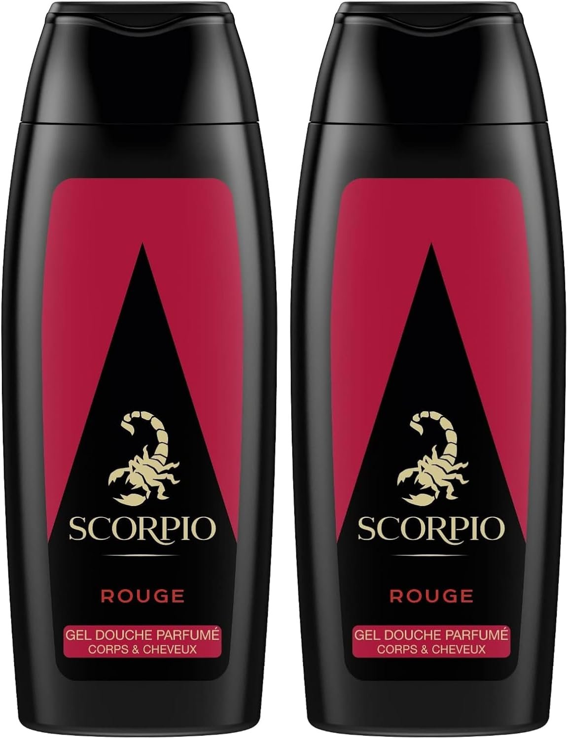 Scorpio - Gel Douche Corps Homme - Collection Rouge - Flacon 250 ml (Lot de 2)