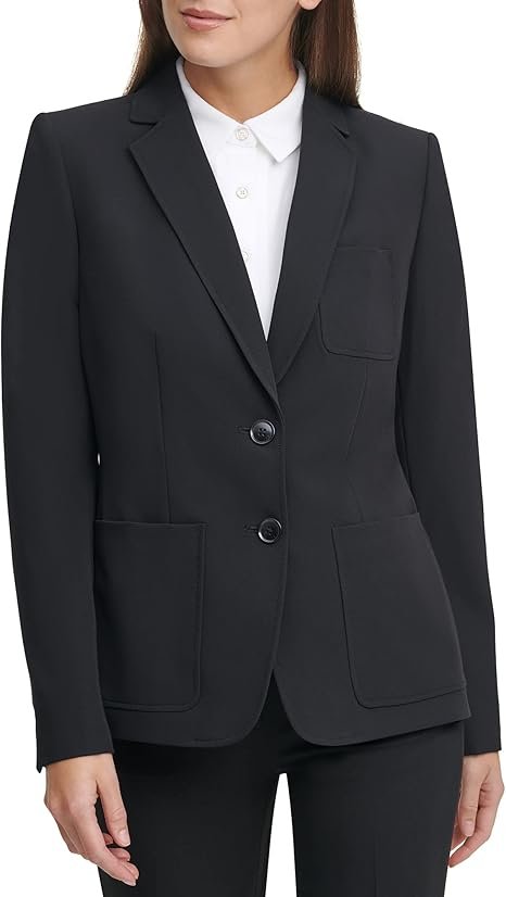 One Button Blazer Jackets Blazer Femme