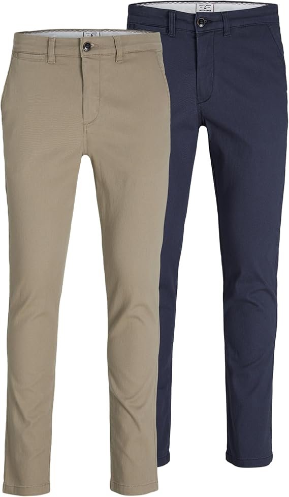 Mens Pantalon 2 Pack Marco Trousers Cotton