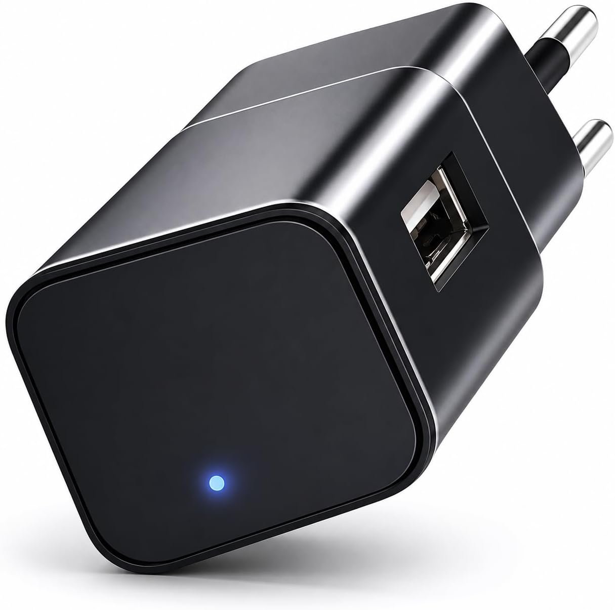 Adaptateur caméra espion avec WiFi - Caméra cachée - Mini caméra - Appareils d'écoute - Caméra d'espionnage - Fonctionne avec l'application - FULL HD 1080P - Avec carte SD de 32 Go - Manuel