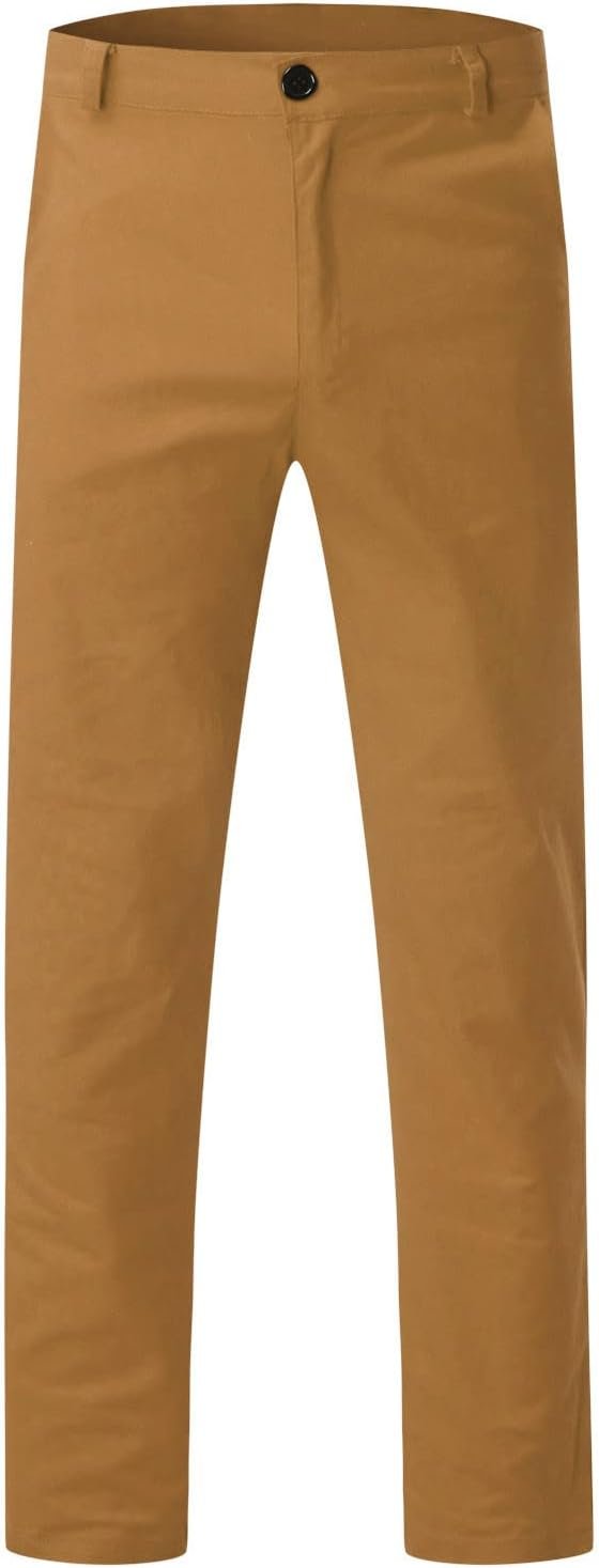 Pantalon Décontracté Homme Coupe Slim Taille Moyenne Confortable avec Poches Longues pour Style Urbain Moderne