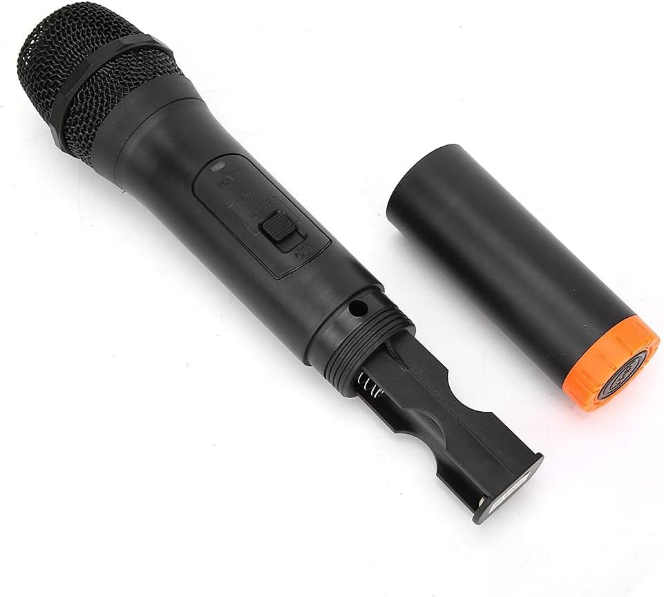 Microphone sans Fil VHF, Micro Récepteur USB Portable Professionnel, Micro Plug Play avec Signal Anti-interférence Puissant et Stable