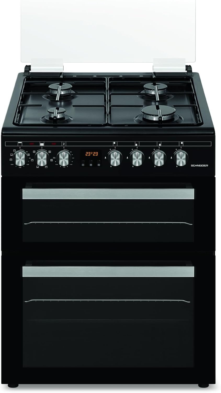 SCCG64DO-BM - Cuisinière double four 4 feux gaz Black mat [Classe énergétique A]