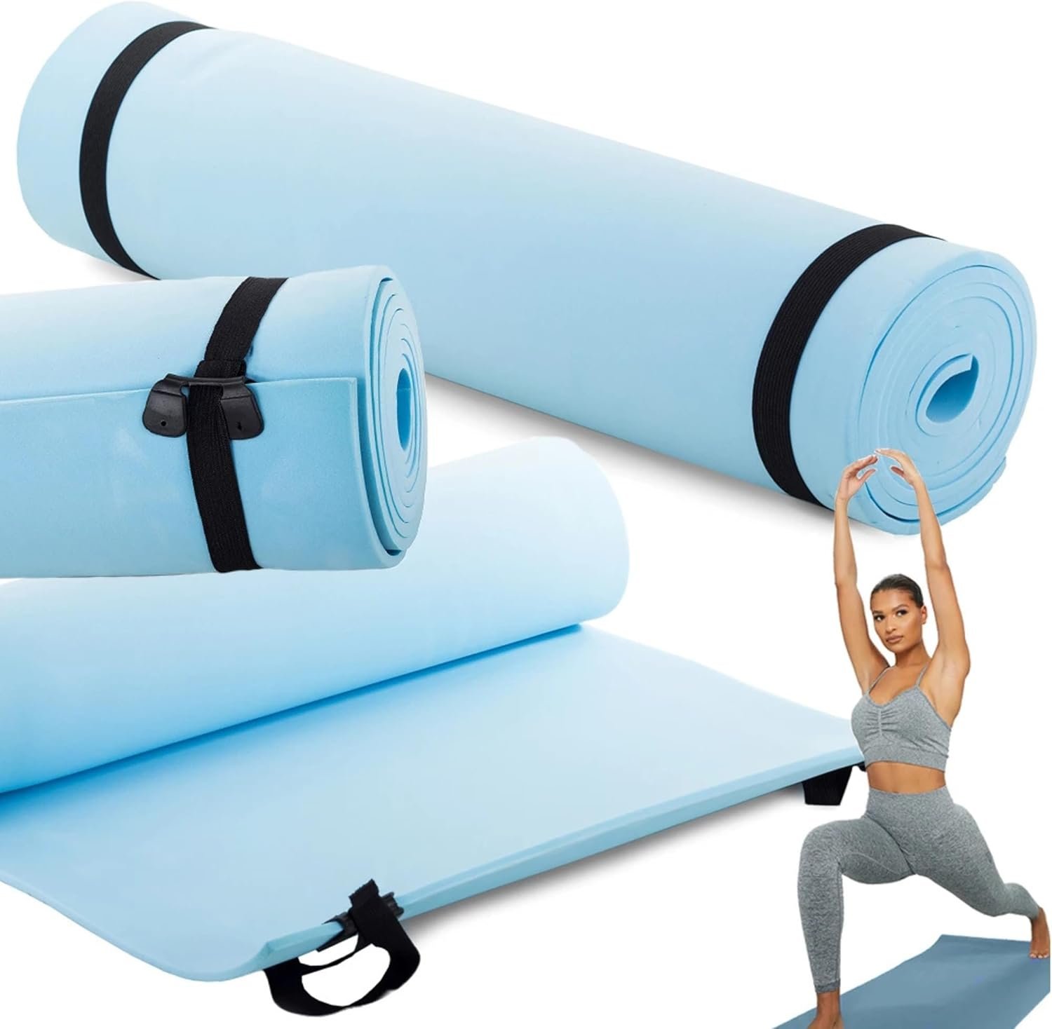 Tapis de Yoga et Fitness 180 x 50 cm – Épaisseur 0,5 cm