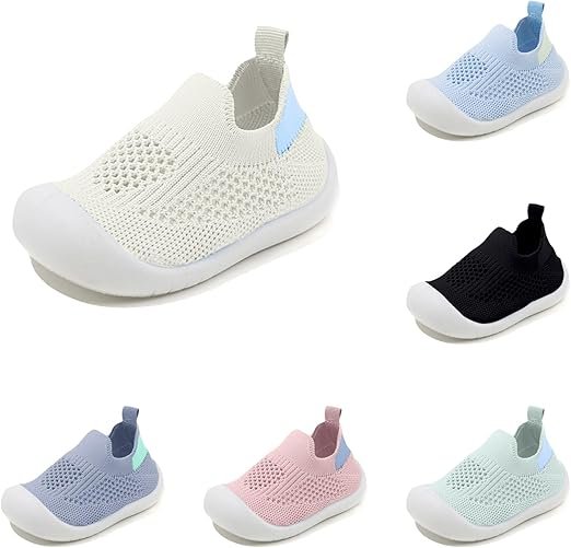Chaussure Bébé Fille Premier Pas Chaussons de Marche pour bébés Chaussons respirants antidérapants Enfant Baskets