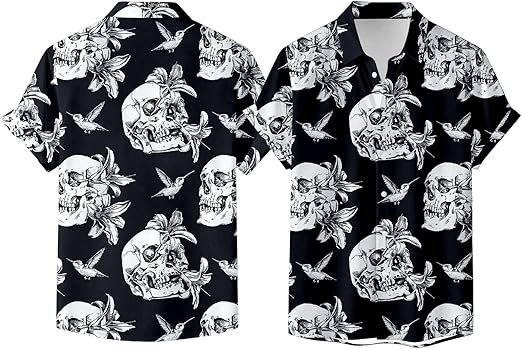 Chemise Femme Imprimée Estivale à Manches Courtes Boutonnée Blouse Florale Décontractée et Légère pour Un Style Quotidien