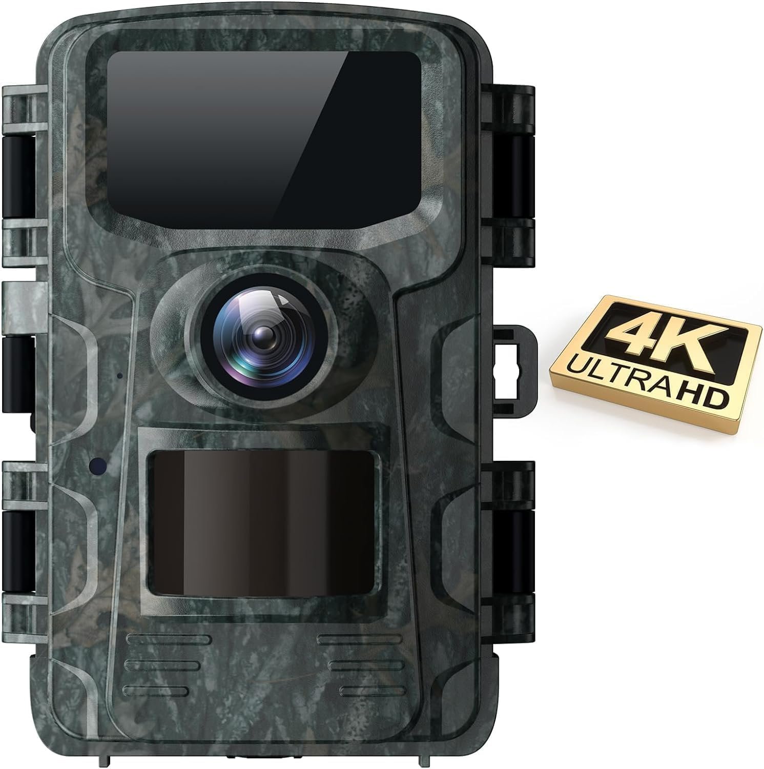 Camera de Chasse 4K 30FPS 48MP, Caméra de Chasse Nocturne Activé par Le Mouvement, Caméra Chasse Infrarouge Surveillance Exterieur Grand Angle 120° Camera Animaux IP66 Étanche