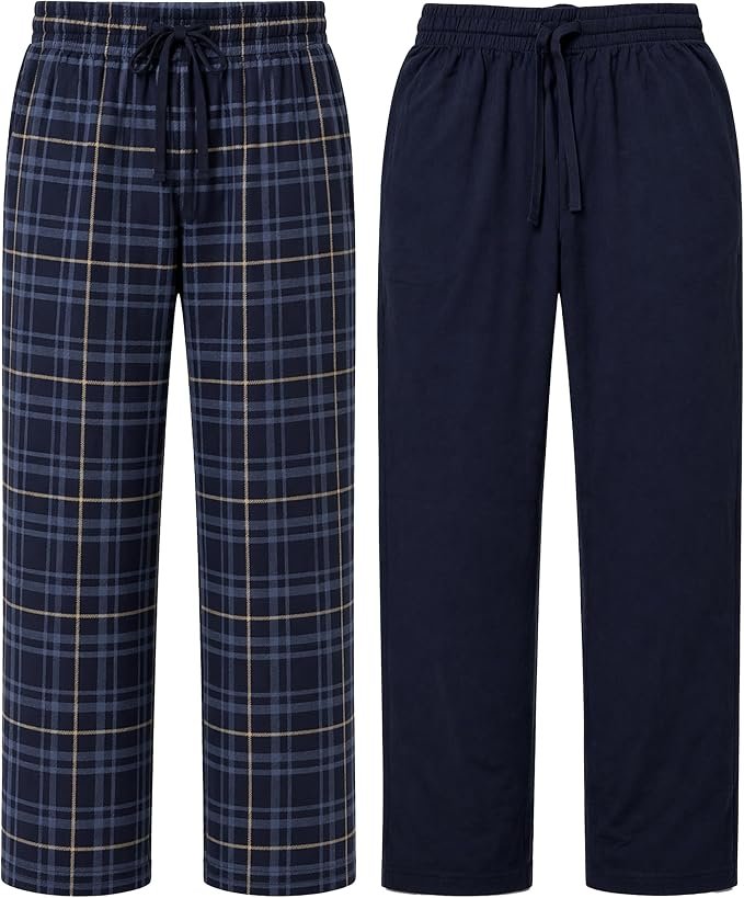 Pantalons de Pyjama en Jersey pour Homme 100 % Coton Lot 2