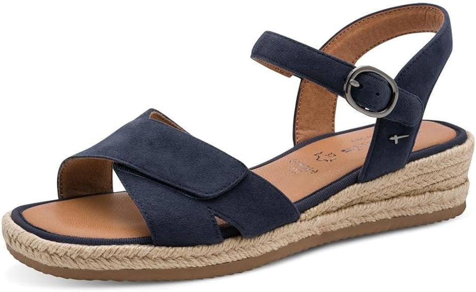 Comfort Damen Wedge/Plat Sand Multi-adjustable Sandale cale Femme