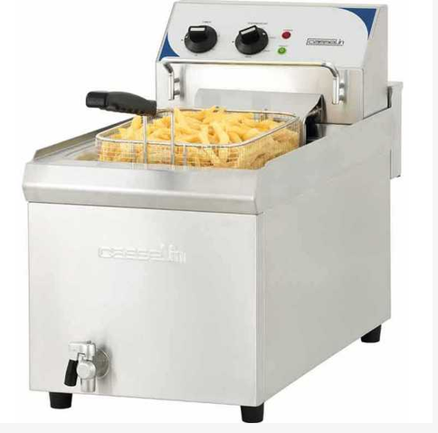 Friteuse électrique avec vanne de vidange 10 L - CFEV10TC