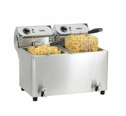 Friteuse électrique avec vanne de vidange 2 x 7 litres - CFEV72