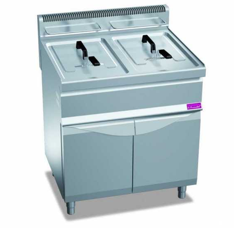 Friteuse sur coffre gaz 2 x 20 litres