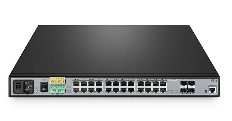 IES3110-24TF, Switch Industriel Manageable L2+ 24 Ports Gigabit Ethernet, 20 x 10/100/1000BASE-T, avec 4 x Combo RJ45/SFP 1Gb