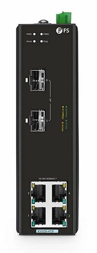 IES3220-4T2F, Switch Industriel Géré L2+ à 4 Ports Gigabit Ethernet, 4 x 10/100/1000BASE-T, avec 2 x 1Gb SFP