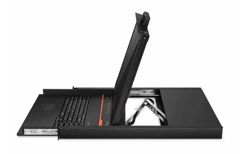 Switch/Commutateur KVM à 8 Ports x 2 Utilisateurs Cat5 avec Écran LCD 19" Full HD 1080P et Accès à Distance IP, USB