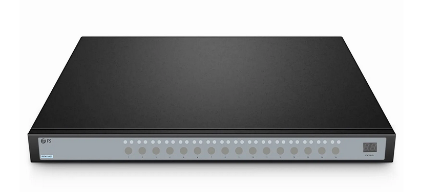 Commutateur KVM 1U à 16 ports VGA à montage en rack, 16 câbles VGA inclus