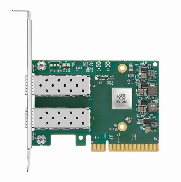 Carte d'Adaptateur NVIDIA Mellanox ConnectX-6 Lx EN MCX631102AN-ADAT, SFP28 25GbE à Double Port, PCIe 4.0 x 8