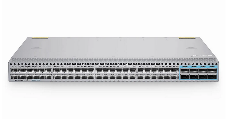 N8560-48BC, Commutateur de centre de données Ethernet L3 48 ports, 48 ​​x SFP28 25 Gb, avec 8 x 100Gb QSFP28, supporte MLAG