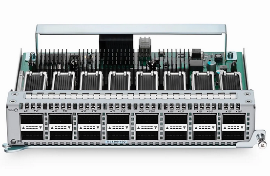 Carte de Ligne à 16 Ports QSFP+ 40Gb NC8200-16Q pour Châssis de Switch pour Centre de Données NC8200-4TD